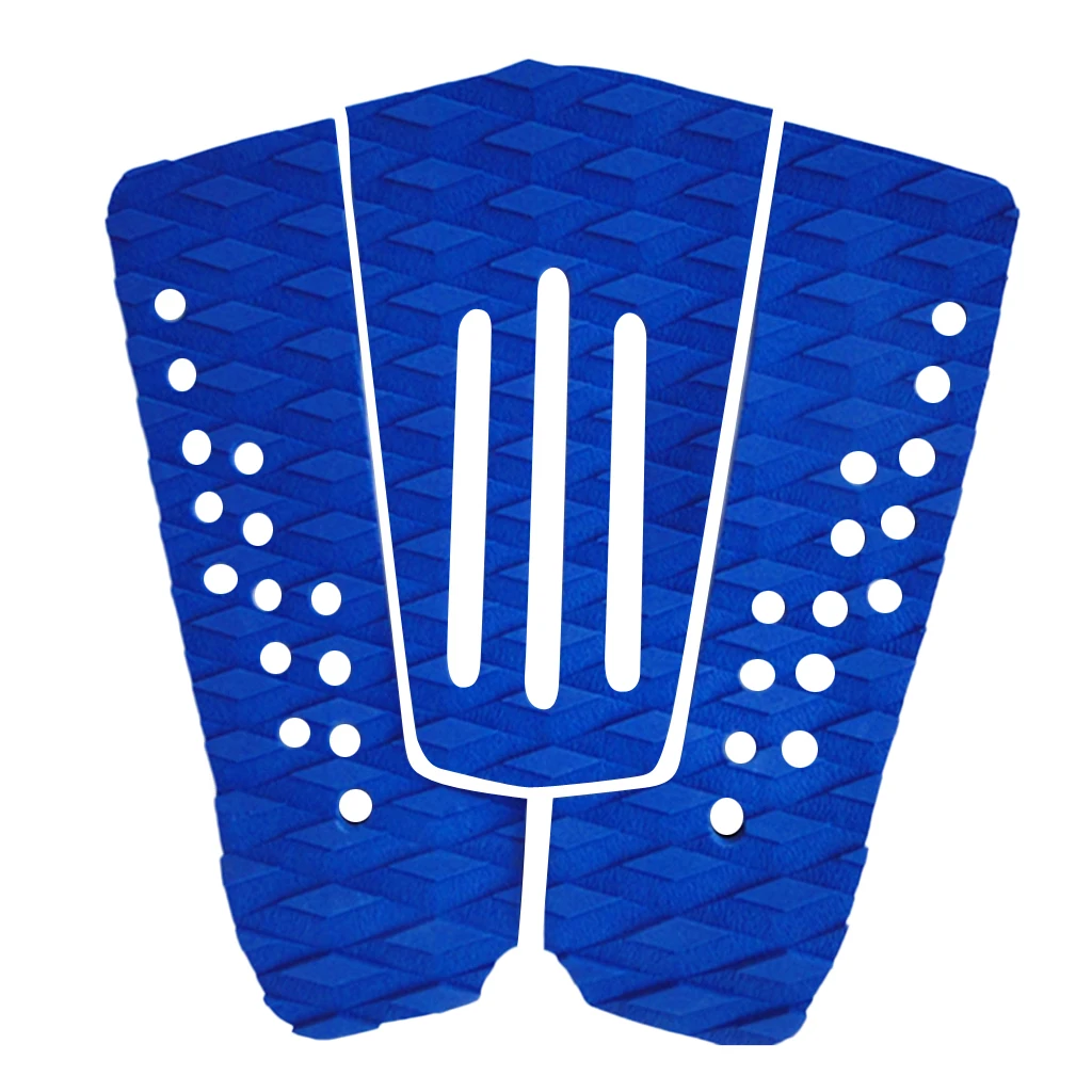 High Quality 3 Pieces / Set Blue EVA Tail Pads Surfboard Deck Grips Traction Surfing Mat Boayboard LongBoard Surf Accessories