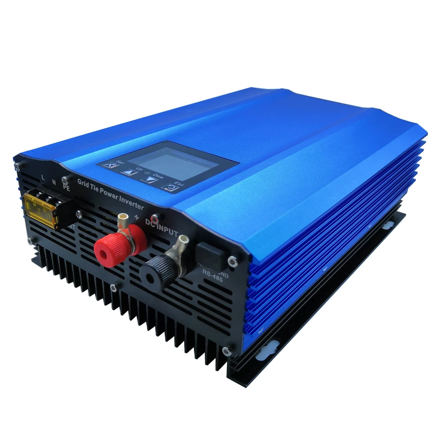 

1200W power inverter on grid Color display DC to AC output power can be set pure sine wave home solar System High efficiency