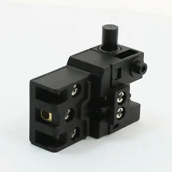 

6A 250VAC 12A 125VAC SPDT Momentary Plastic Shell Electric Tool Switch for Cutting Machine