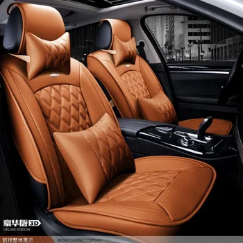 

for mazda 6 2 3 cx-5 cx-7 cx-9 brand black luxury soft leather car seat cover front and rear Complete set cover for car seat