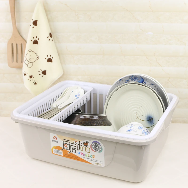  Tableware storage box cupboard with lid placed on the shelf shelf kitchen storage box storage box s - 32918845590