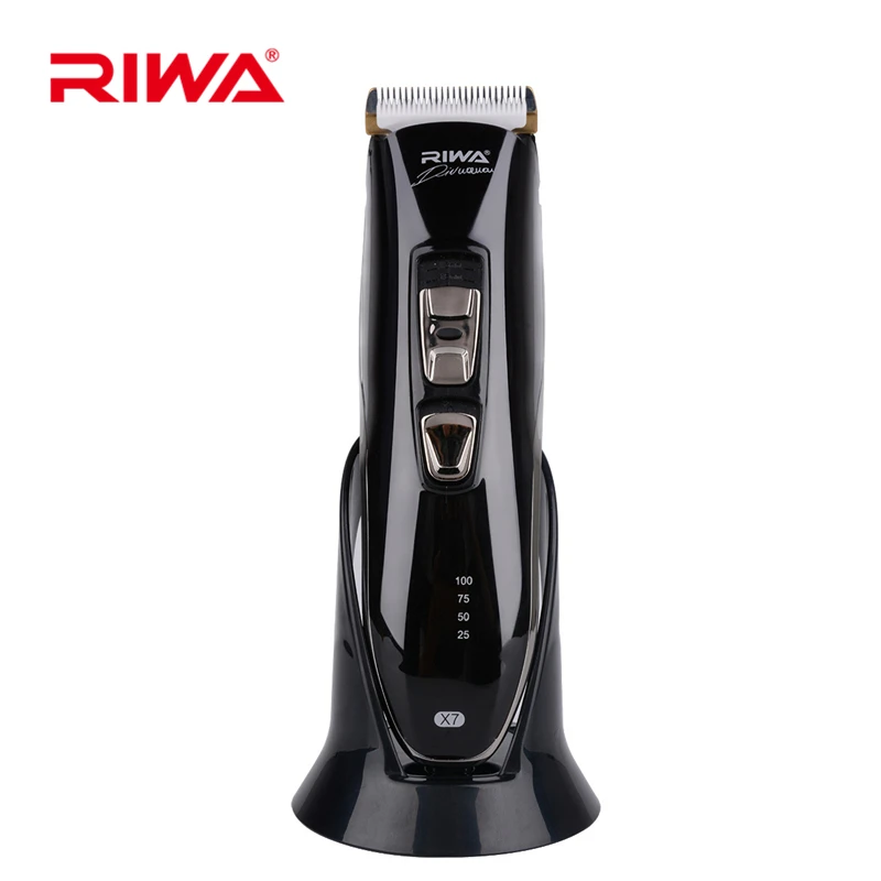 

Riwa Quick Charge Cordless Rechargeable Hair Trimmer Haircut Clipper Haircut Cutting Machine Adult Children Use Low Noise X7 P40