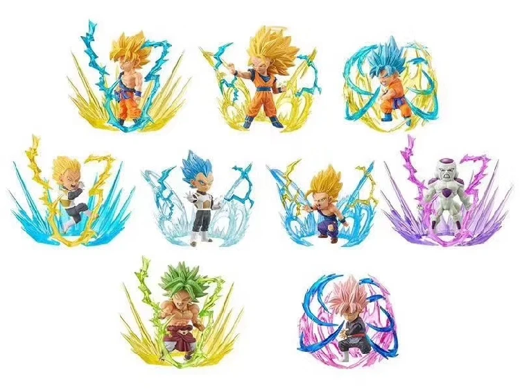 9 шт. Драконий жемчуг супер WCF Burst World Collectable Vegeta Gohan Frieza Broly Son Goku Gokou Hero фигурка