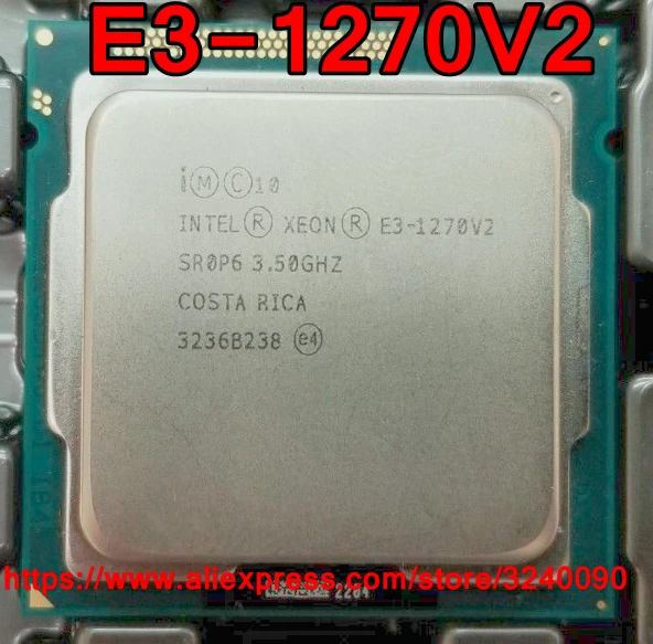 Оригинальный процессор Intel ЦП Xeon E3-1270V2 3 50 ГГц 8 м четырехъядерный разъем 1155
