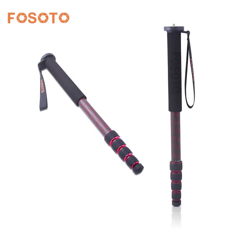 

fosoto C-222 Carbon Fiber Professional Tripod Digital Camera Tripods Stand Monopod 3/8"Adapter 1630mm For Canon NIkon DSLR Phone