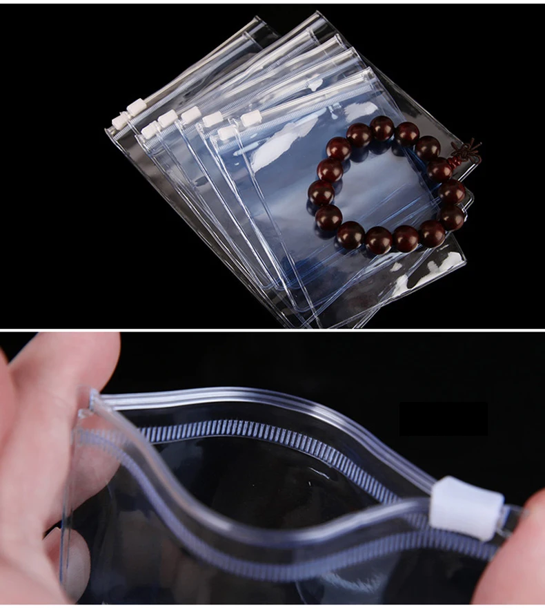 1 Pvc,zipper,lock,Transparent,jewelry,soft,Reseal,bag,Anti-oxidation,discoloration,Ring,bracelet,Hair clip,Anklet,earring,brooch (5)