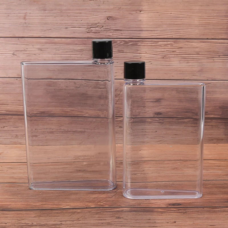 1 шт. A5/A6 Блокнот бумажный скраб пластик креативный Cu бутылка для воды удобный портативный плоский чайник Спортивная бутылка для питьевой воды