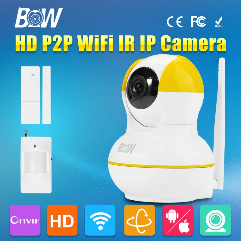 BW IP font b Camera b font Wireless WiFi 720P HD Network Video Surveillance Security CCTV