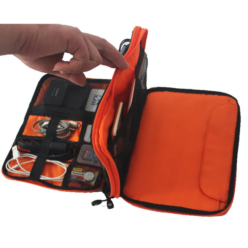 

Cable Bag iPad Organizer USB Data Cable Earphone Wire Pen Power Bank Travel Storage Bag Kit Case Digital Gadget Device Organizer