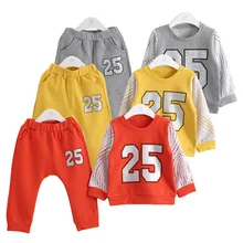 Комплект детской одежды, комплекты для малышей, Детская осенняя одежда для мальчиков, спортивный костюм, От 0 до 2 лет, комплект для мальчиков и девочек, Детский костюм, одежда