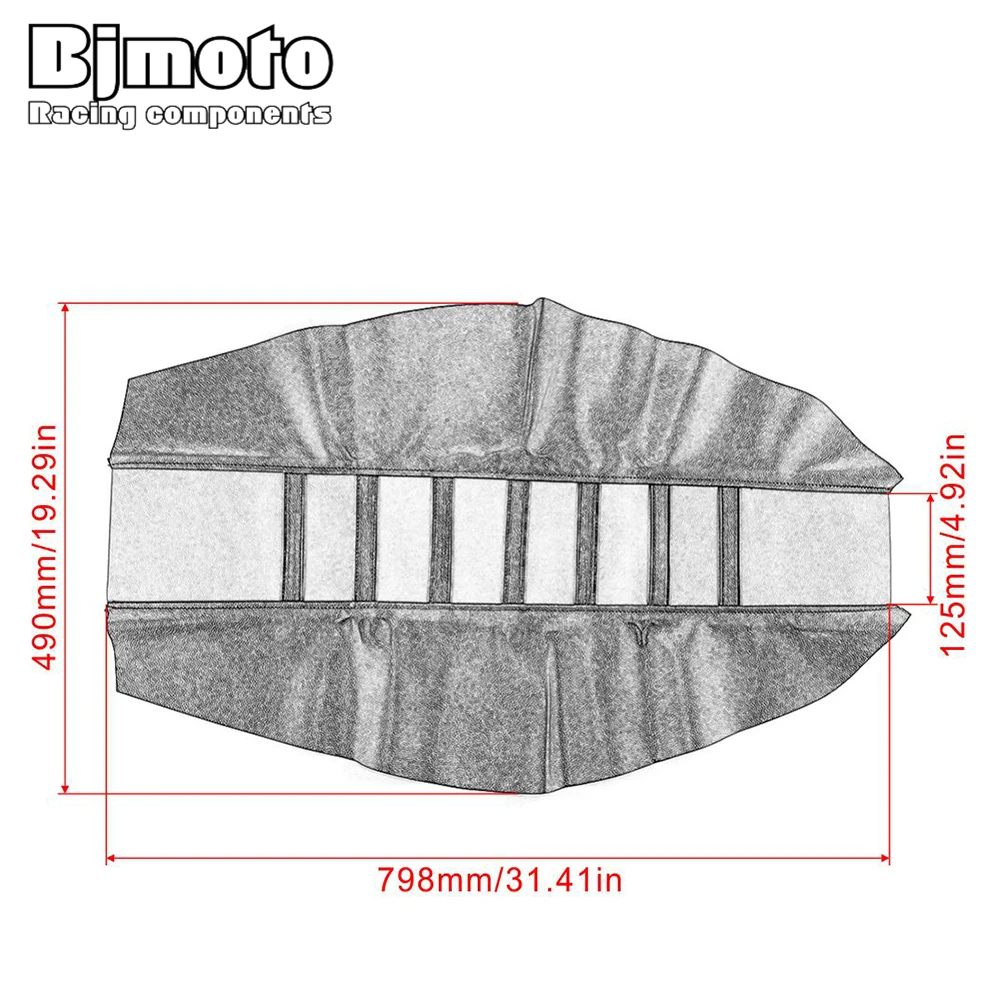 BJMOTO Универсальный мотоциклетный кожаный захват мягкий чехол для сиденья для Kawasaki KX65 KLX110 KX85 KX100 KX125 KX250 KXF250 KX450F KXF450