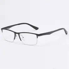 808, оптическая оправа для очков для мужчин, очки по рецепту, полуоправа, мужские очки, оправа из сплава, очки