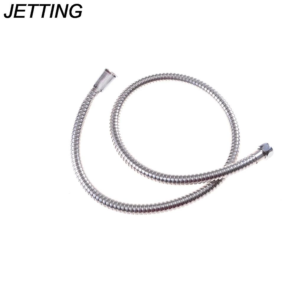 1/2 Inch Stainless Steel Chrome Bathroom Water Head Showerhead Pipe Flexible Shower Hose 1m Plumbing Hoses