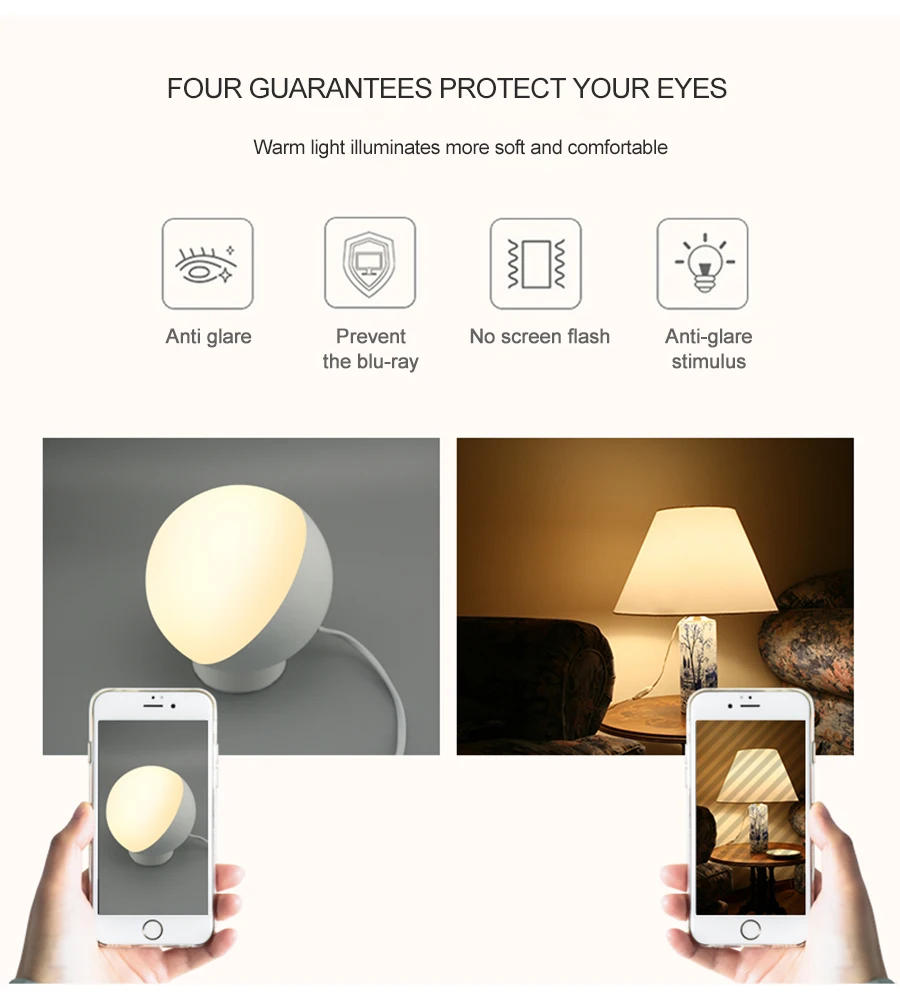 Wi-Fi умный стол лампа RGBW 7 Вт затемнения управление таймер переключатель Alexa Google дома Голосовое управление Светодиодный настольный ночник умный жизнь