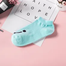 JAYCOSIN, летние женские носки, 1 пара, женские удобные хлопковые носки карамельного цвета, короткие носки, Милые простые носки, 3