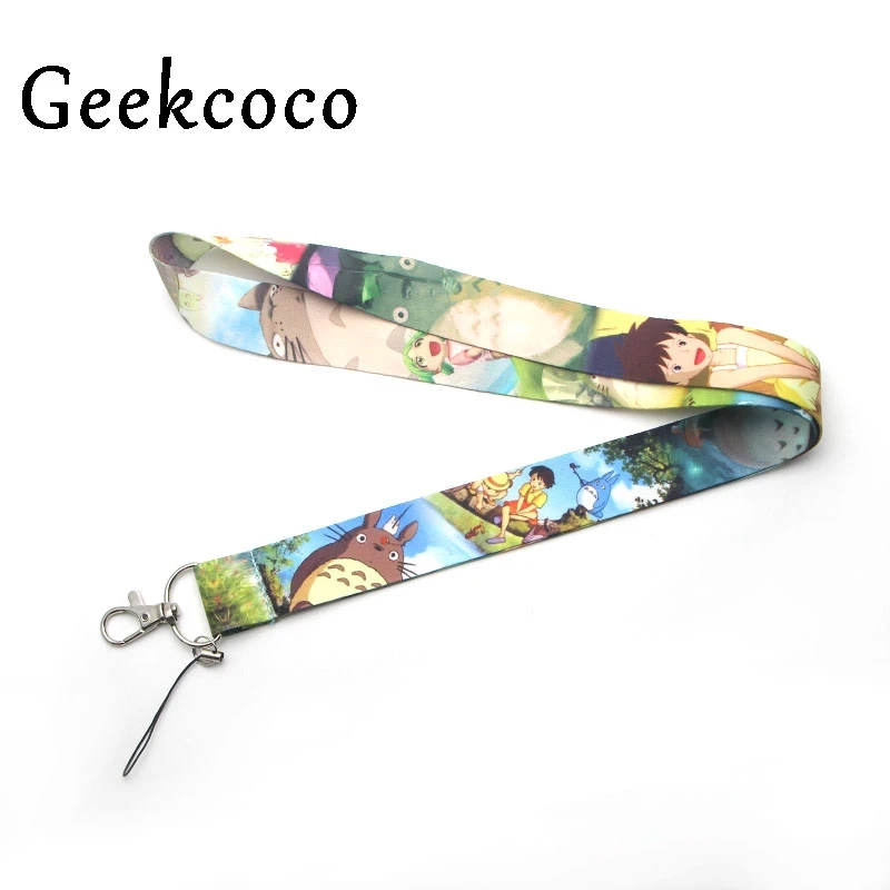 

My Neighbor Totoro keychain Accessories Safety Breakaway Mobile Phone ID Badge Holder keys Straps Neck lanyard Camera J0269