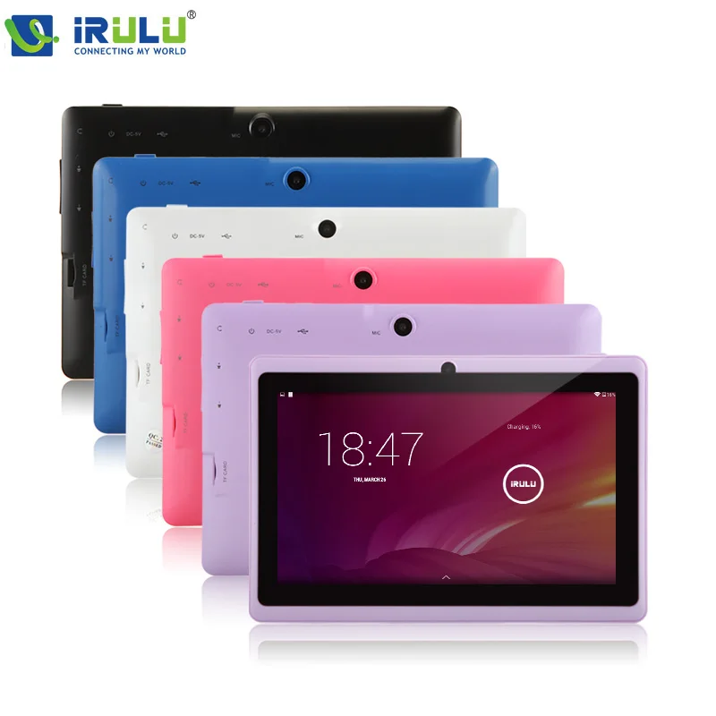 iRULU eXpro X1s 7’’ Android4.4 планшет ПК 1024*600 HD четырехъядерный 8ГБ/16ГБ ПЗУ Android система