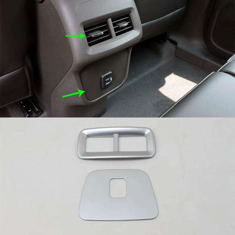 

Car Accessories Interior Decoration ABS Armrest Box Rear Air Vent Outlet Panel Cover Trim For Chevrolet Equinox 2017 Car Styling