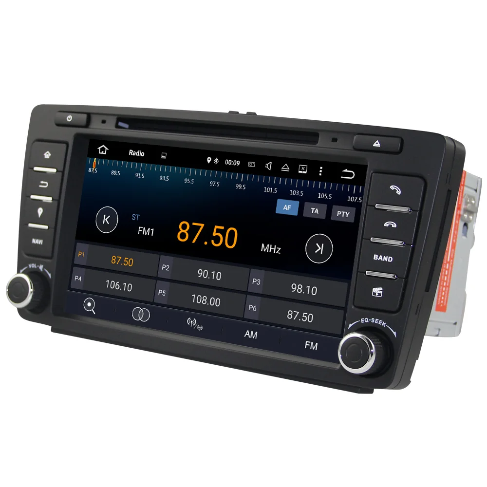 Автомагнитола Eunavi 2 Din DVD GPS для Skoda Octavia 2012 2013 A 5 A5 Yeti Fabia Android 9 0 четырехъядерный