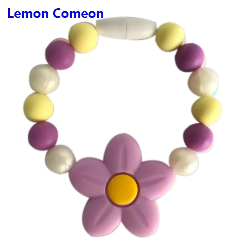 Lemon Comeon 5 шт. силиконовые бусины Детские трофеи цветок Форма BPA бесплатно прорезывания зубов игрушечные лошадки еда класс крошечные