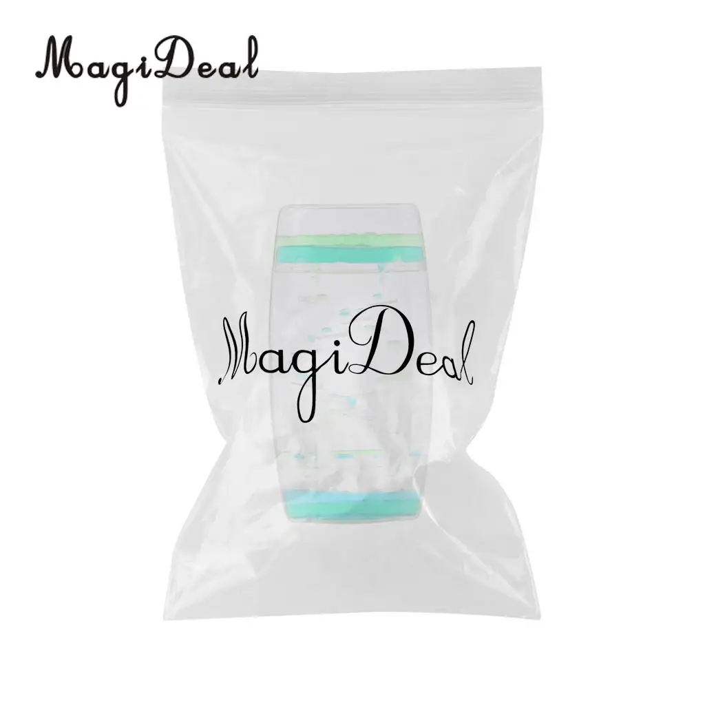MagiDeal Creative Square Floating Oil Liquid Motion Timer Hour Glass Ladder Random Color