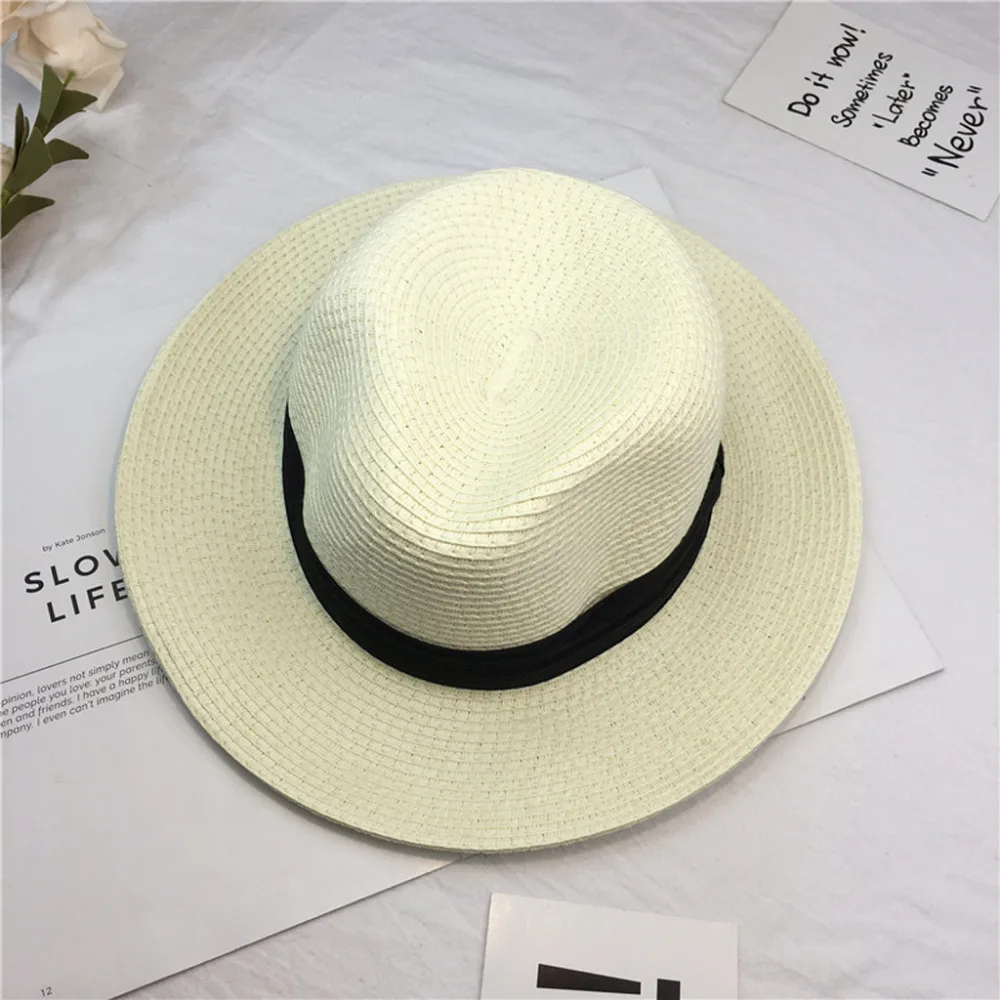 2019 Woman sunscreen princess large flowerpot beach hat summer wide-brimmed straw curling beach hat summer beach hat girl 40J5 (9)