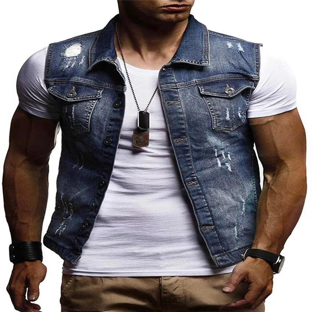 Men's Solid Color Short Sleeve Jacket 