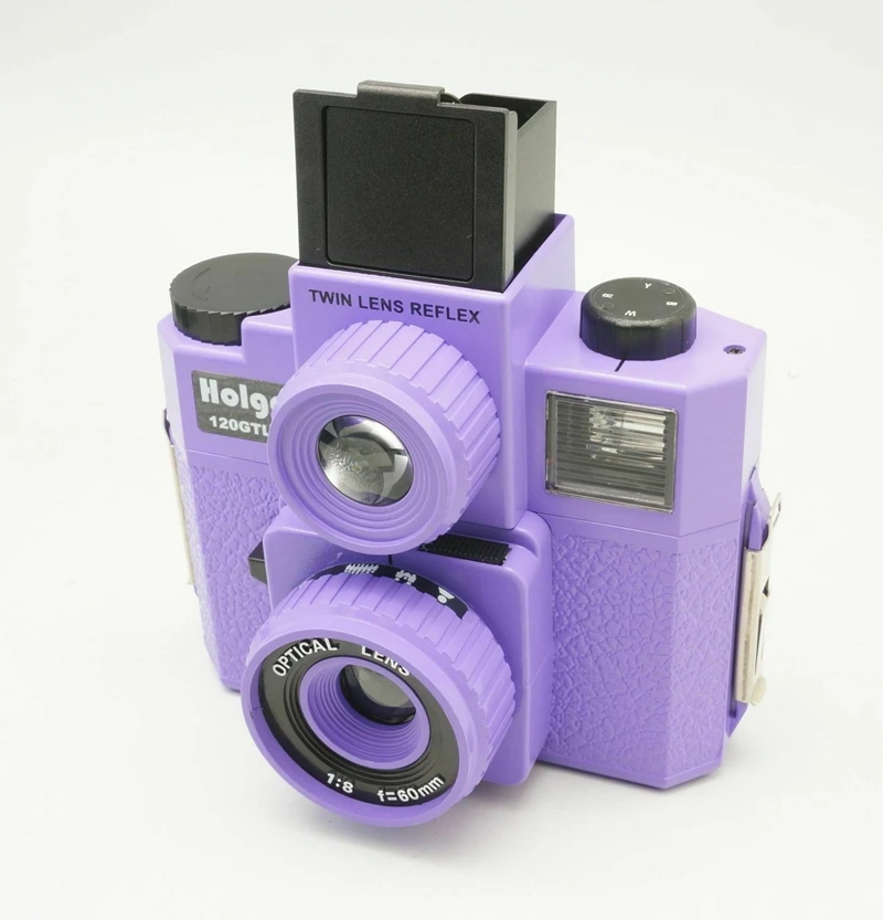 Новая камера HOLGA с двойным объективом Reflex 120 GTLR/120 GTLR пленочная камера фиолетовый