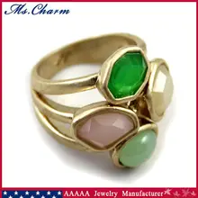 SuperDeals Galería de Chapado En Oro Rhinestone Anillo de Ópalo Joyería de Moda Grandes Anillos de Compromiso Para la Mujer Mujeres Anillos Anel Ouro