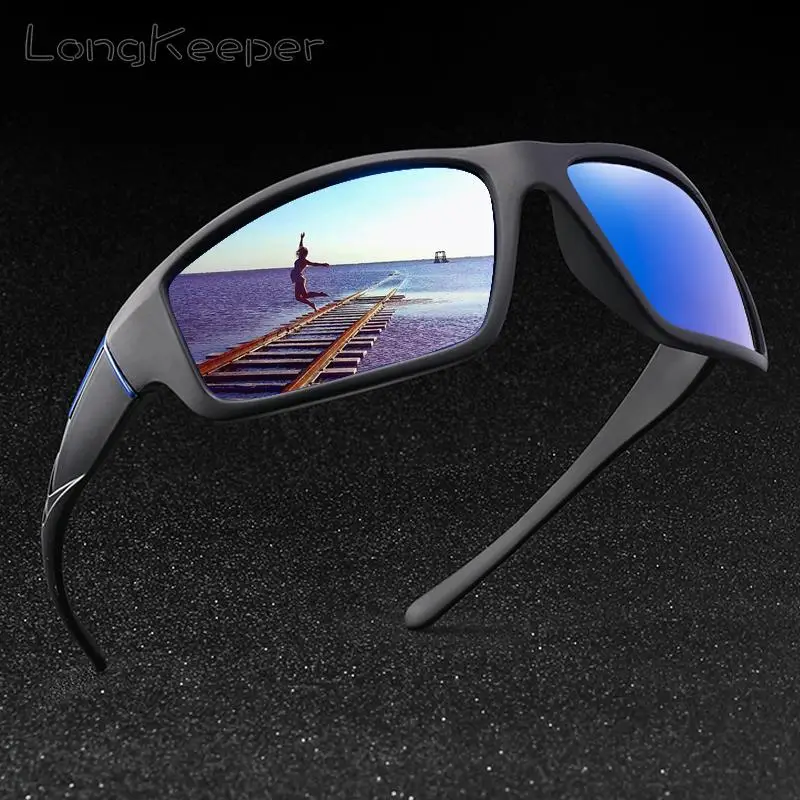 

Солнцезащитные очки LongKeeper Мужские поляризационные, зеркальные, для вождения, спорта, UV400