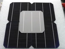 10 Pcs 4.8W 0.5V 20% Effciency Grade A 156 * 156MM Photovoltaic Mono Monocrystalline Silicon Solar Cell 6×6 For Solar Panel