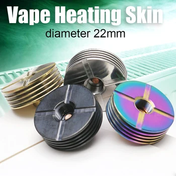 

vape accessory 22mm Heat Dissipation Heat Sink for 510 tread Atomizer MELO 2/ 3 mini ijust 2 ELLO mini VECO NRG 2ml CuAIO tank