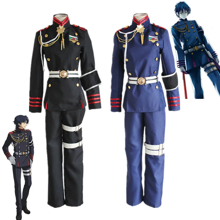 

Anime Seraph of the end Costumes Accessories Cosplay Emperor Ghost Army Moon Ghost Team Red Lotus Team Wear Halloween uniform