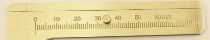 80 мм медный калипер, скользящий драгоценный камень инструмент для бисера ювелирные изделия - Цвет: Белый