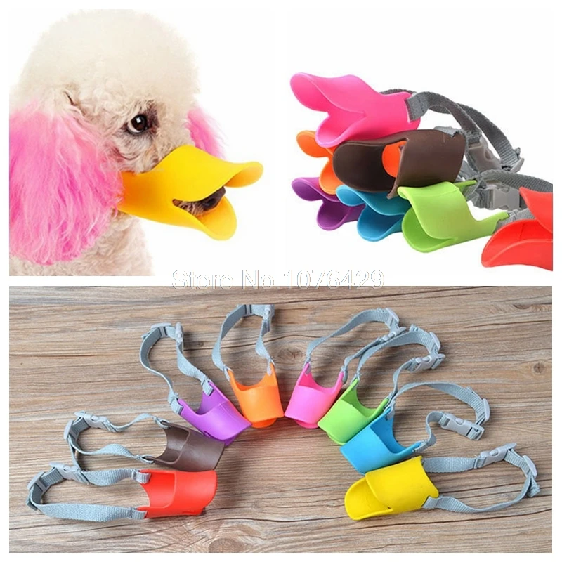 

Dog Mouth Sleeve Duckbill Mask Design Dog Muzzle Pet Protection Soft Silicone Anti Bite Bark 1Pcs Dog Accessories