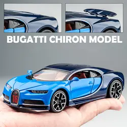 KIDAMI 1:32 Diecasts & Toy Vehicles Bugatti модель автомобиля звук и свет игрушечные машинки для детей, двери можно открыть, сплав транспортных средств