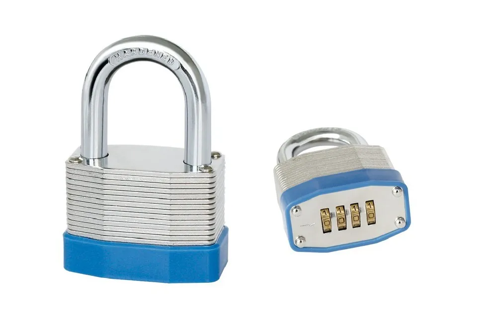 Free Shipping Short Shackle Pad Lock laminated padlock iron padlock 4 dial brass padlockin
