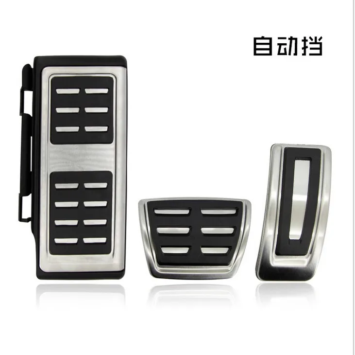 

GR-P2 Car Pedals Cap Foot Rest Cover Accelerator Brake Clutch MT AT For Skoda Octavia A7 Volkswagen VW Golf 7 GTi MK7 2013-14