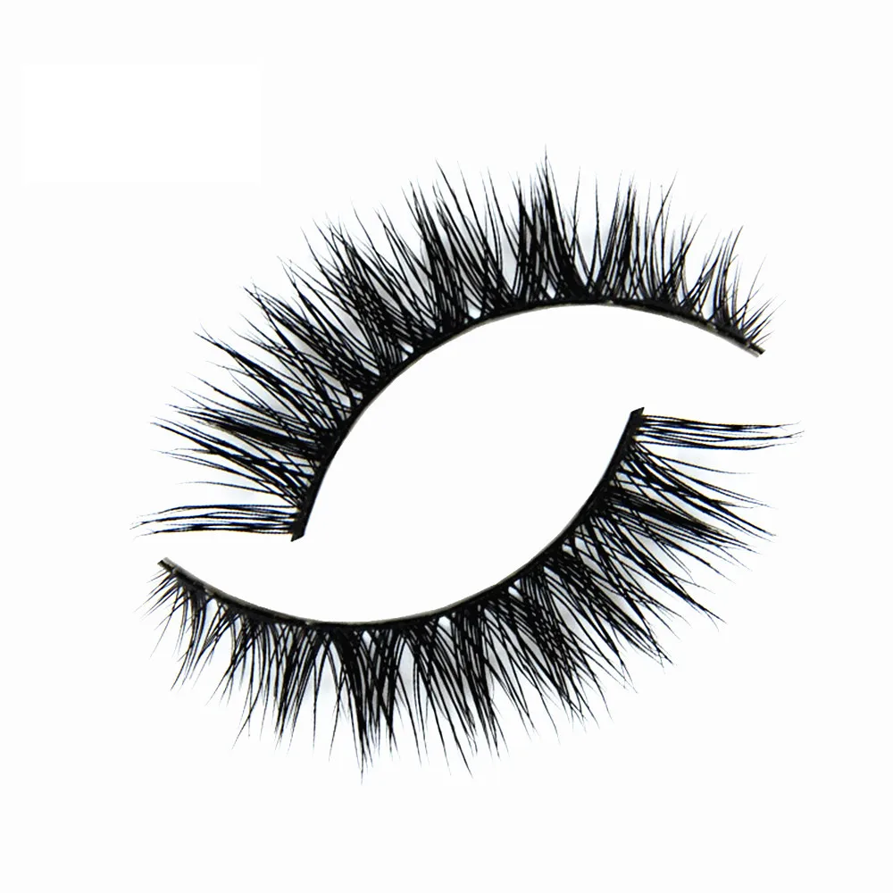High Quality Handmade 2pairs 100 Real Mink Hair False Eyelashes
