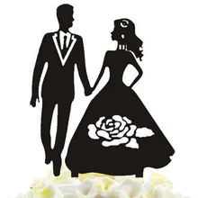 100 шт/партия креативные влюбленные ручной Дизайн Акриловые свадебные вставленные карты Свадебный торт Топпер украшения для торта для вечеринки