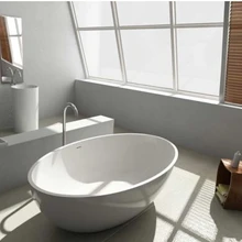 Акриловая отдельно стоящая Ванна-камень-твердая поверхность-1760x1030x550 мм-автономная WD003