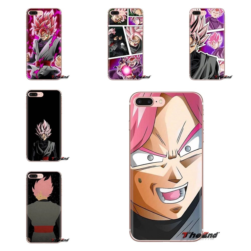 For Samsung Galaxy S3 S4 S5 Mini S6 S7 Edge S8 S9 S10 Plus Note 3 4 5 8 9 Dragon Ball z super black goku Transparent Soft Covers |