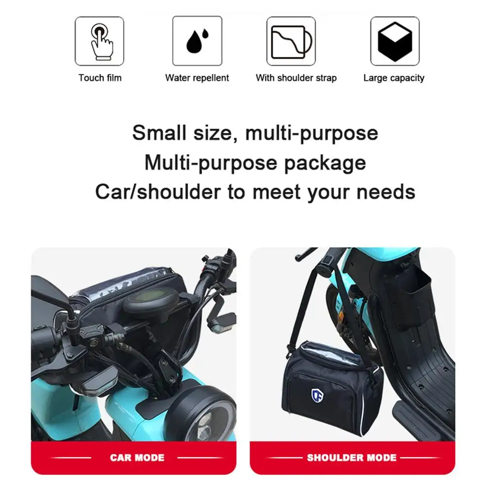Новинка, мотоциклетная сумка для хранения, Оксфорд, водонепроницаемая, на руль, для сухого велосипеда, сумка со съемным ремнем, универсальные аксессуары для мото