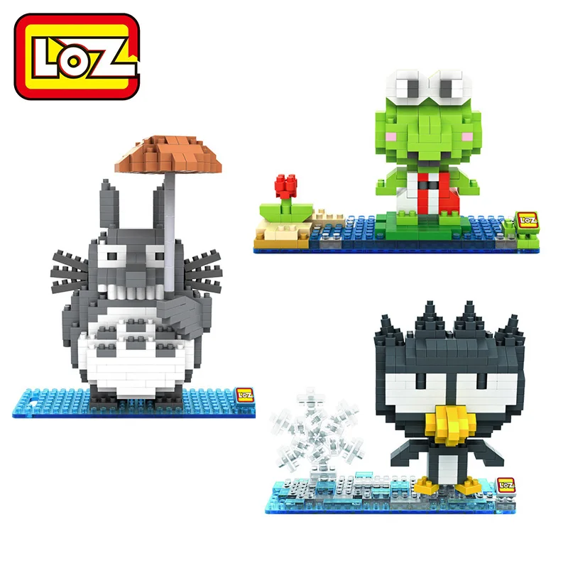 LOZ Алмазный Блок Тоторо строительные блоки лягушка Keroppi Пингвин кирпичи фигура