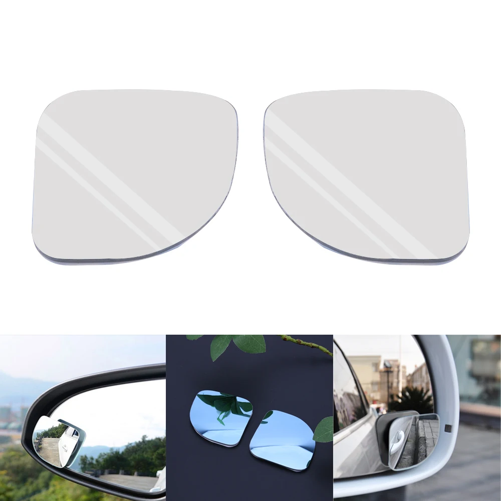 

2pcs Car Styling Clear Car Rearview Mirror 360 Rotating Safety Wide Angle Round Convex Blind Spot Mirror Parking Accessories
