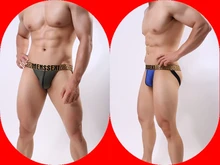  2pcs/lot Gay Underwear Jockstraps Erotic Men Thong Transparent Muscle Men Sexy Low Rise Nylon Mesh Men Boxer Shorts   