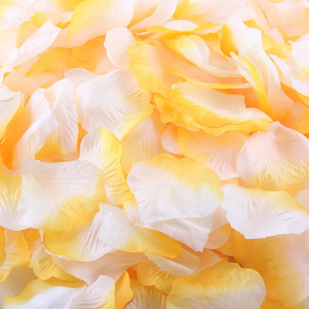 1000 шт. 11 цветов шелк Лепестки роз искусственный цветок Свадебные душ проходу ваза декор Конфетти украшения питания