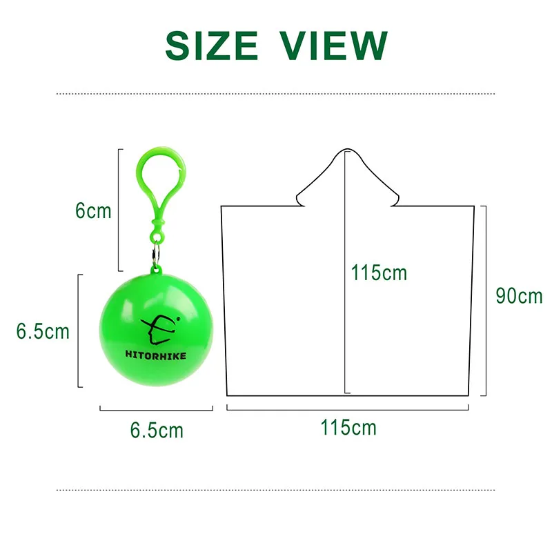 6 шт. 6 цветов Портативный одноразовые плащ пальто аварийного велосипед Пончо от Дождя Кемпинг Пластик плащ путешествия дождь костюм унисекс
