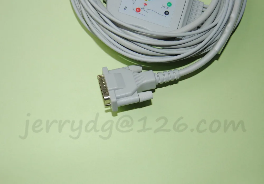 Флюоресцентный кабель с 10 свинцовыми проводами для экг пациента Banana4.0|cable ecg|cable
