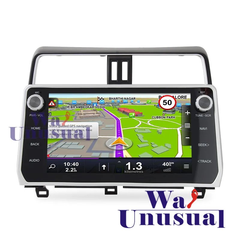 Clearance WANUSUAL 10.2 Inch Android 8.1 Octa Core 64G 4G RAM Car Video Player For Toyota Prado New 2018 With GPS BT WIFI 3G 1024*600 Maps 2